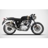 Ligne D'Echappement Zard Conique Homologué Euro 5 ROYAL ENFIELD Continental GT 650 2022 et Interceptor 650 2022 0