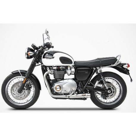 Ligne d'Echappement Zard Bas Triumph 1200 Bonneville T120 2016-2019
