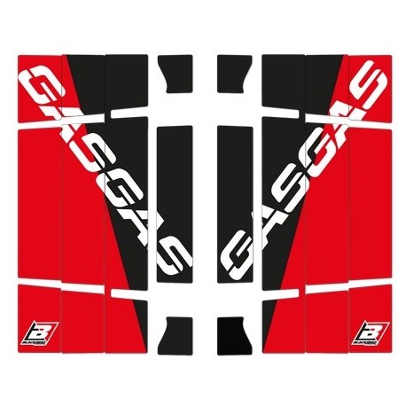 Kit déco de cache radiateur BLACKBIRD Dream Graphic 4 GAS GAS MC EC