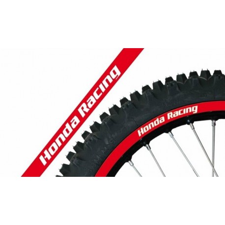 Kit déco jantes moto cross enduro BLACKBRIRD HONDA