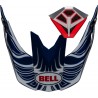 Kit visière et ventilation de bouche BELL Moto10 Spherical TOMAC - Bleu 0