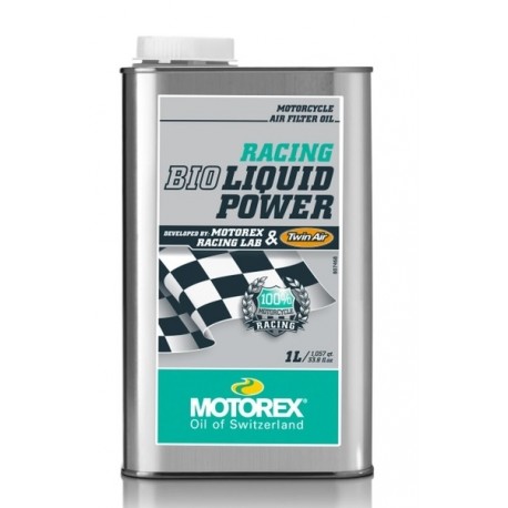 Huile filtre à air MOTOREX Racing Liquid Bio Power - 1L Huile filtre à air MOTOREX Racing Liquid Bio Power - 1L