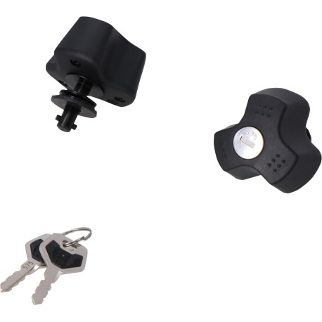 Antivols pour support de valises SW-MOTECH EVO. Fonction QUICK-LOCK