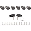 Kit de serrures SW MOTECH TRAX avec kit antivol EVO. 9 serrures et 2 clés