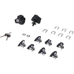 Kit de serrures SW MOTECH PRO avec kit antivol EVO. 9 serrures et 2 clés