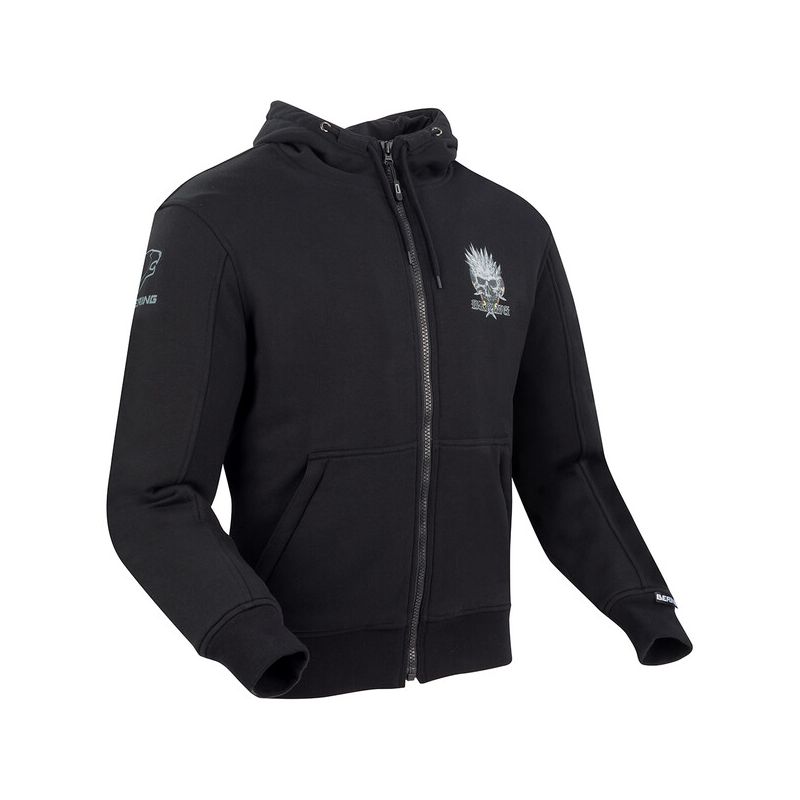 Sweat moto BERING HOODIZ 2 série limité sweat motarde avec renforts kevlar  et protection au meilleur prix chez equip'moto