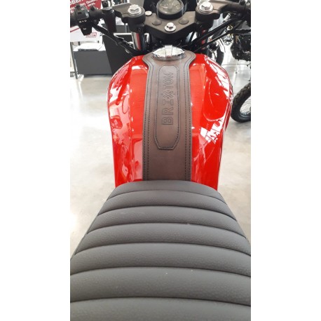 Protège réservoir en cuir moto Brixton