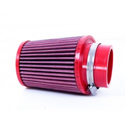 Filtre à air lavable BMC coniques universel DIAMETRE 65mm légèrement coudé à 12°