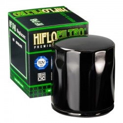Filtre à huile moto HIFLOFILTRO HF174B noir Harley Davidson