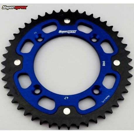 Couronne de transmission moto stealth bleu YAMAHA YZ 85