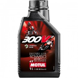 HUILE MOTUL 300V Factory Line Road Racing 10W50 1 Litres