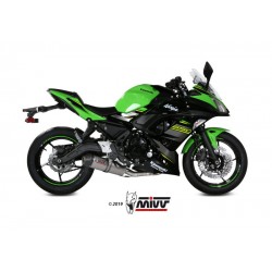 Ligne d'Echappement MIVV OVAL CARBONE KAWASAKI  Z650 650 NINJA 2017-2023
