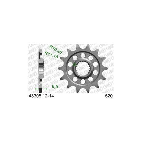 Pignon de transmission moto SHERCO 250/300 SEF-R/SE-R