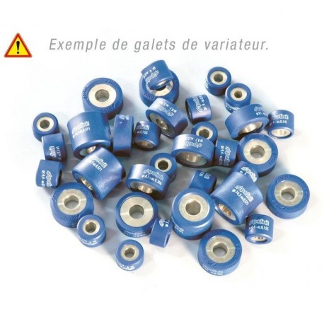 Jeu de galets POLINI 25x19mm 18gr 8 pièces APRILIA SRV 850 GILERA GP 800