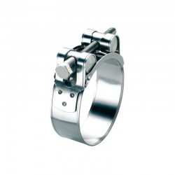 Collier échappement moto en inox diamètre 31-34mm