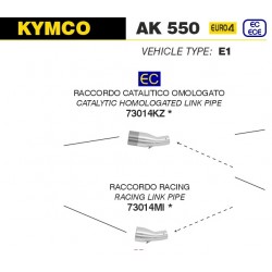 Raccord arrow pour collecteur ARROW URBAN KYMCO AK 550 2017-2020