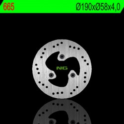Disque de frein NG 665 Rond Fixe