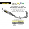 Ligne complète d'Echappement ARROW compétition WSS YAMAHA YZF R6 2017-2021 1