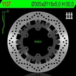 Disque de frein NG 1137 Rond Fixe
