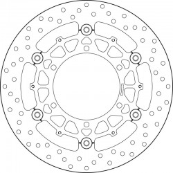 Disque de frein moto BREMBO Oro rond flottant 78B40846
