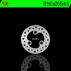 Disque de frein NG 108 Rond Fixe