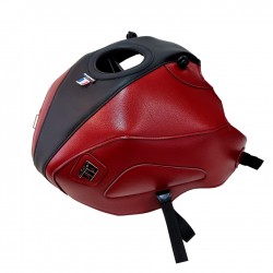 Tapis de reservoir BAGSTER HONDA CB125R 2018-2023 Noir Mat Grainé / Rouge Foncée