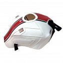 Tapis de reservoir BAGSTER YAMAHA YZF-R1 2020-2023 Blanc / Noir Mat Grainé / Déco Rouge