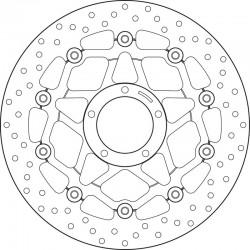 Disque de frein BREMBO ORO 78B40878 ROND FLOTTANT