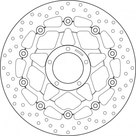 Disque de frein BREMBO ORO 78B40878 ROND FLOTTANT