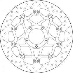 Disque de frein moto BREMBO ORO FLOTTANT 78B408A4