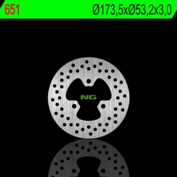 Disque de frein avant NG 651 rond fixe