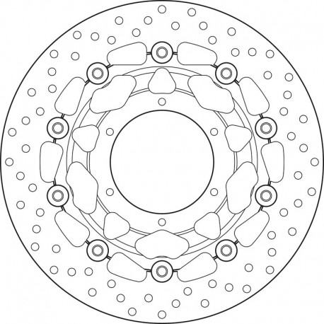 Disque de frein BREMBO Oro flottant 78B40838 moto HONDA CBR 250 R CBR 300 R