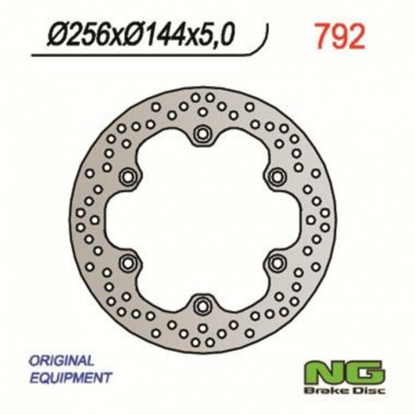 Disque de frein NG 792 Rond Fixe