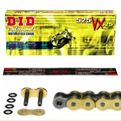 Chaine moto DID 525 X 118 maillons