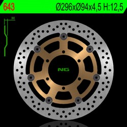Disque de frein NG 643 Rond Semi-Flottant