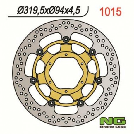Disque de frein NG 1015 Rond Semi-Flottant HONDA CBR 1000 RR FIREBLADE VTR 1000 SP1 VTR 1000 SP2