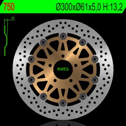 Disque de frein NG 750 Rond Semi-Flottant