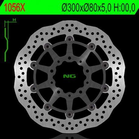Disque de frein NG BRAKES pétale flottant 1056X KAWASAKI ZX6R ER6 VERSYS Z750 Z750R Z1000 ZX10R