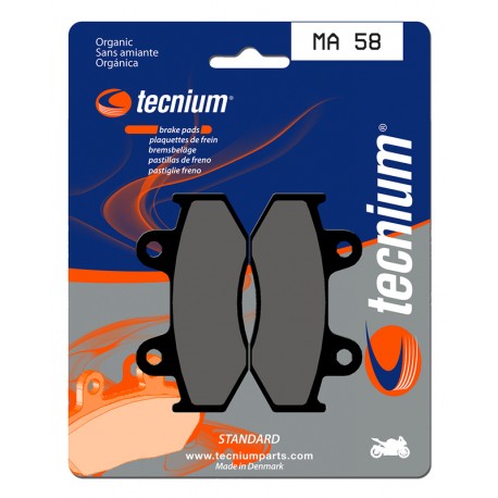 Plaquettes de frein route organique TECNIUM MA58