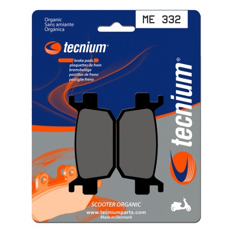 Plaquettes de frein Scooter organique TECNIUM ME332
