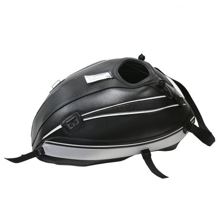 Tapis de reservoir BAGSTER KAWASAKI Z900RS 2017-2022 NOIR/DÉCO BLANC/DÉCO ARGENT/LISERET BLANC