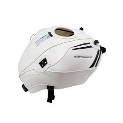 Tapis de reservoir BAGSTER HONDA CB500F 2018-2023 BLANC DECO BLEU DE CHINE/NOIR