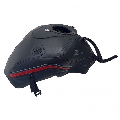Tapis de reservoir BAGSTER KAWASAKI Z H2 2020-2022 Noir/Déco Acier/Rouge