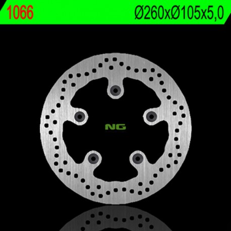 Disque de frein NG 1066 Rond Fixe scooter KYMCO X-CITING K-XCT