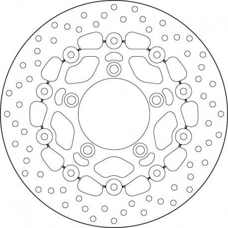 Disque de frein BREMBO Série Oro Flottant 78B40897