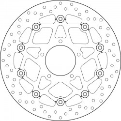 Disque de frein moto BREMBO ORO FLOTTANT 78B40893