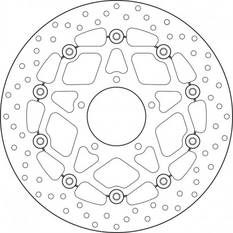 Disque de frein moto BREMBO ORO FLOTTANT 78B40893 MV AGUSTA F3 BRUTALE DRAGSTER RIVALE STRADALE TURISMO VELOCE F4