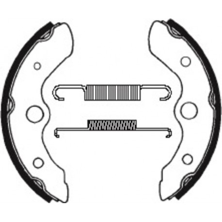 Mâchoires de frein TECNIUM organique BA044 quad HONDA TRX 250 FOURTRAX FL ODYSSEY