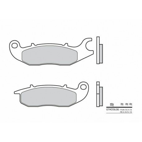 Plaquettes de frein route carbone céramique BREMBO 07HO5606