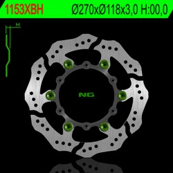 Disque de frein oversize wave flottant NG 1153XBH